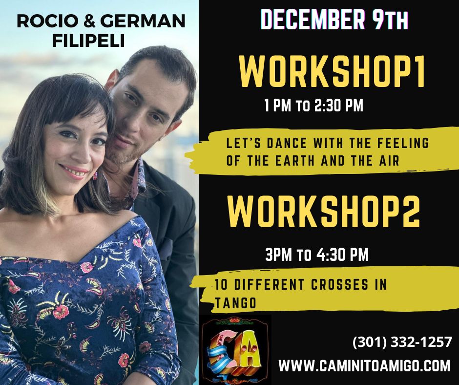 Tango Workshops with German Filipeli & Rocio Leguizamon
