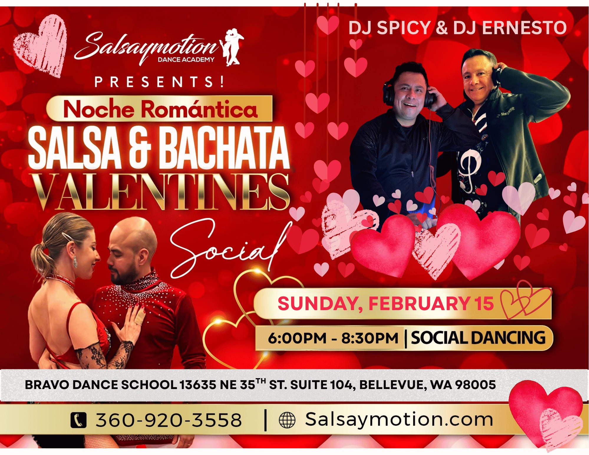 š Noche RomĆ”ntica š Salsa ⢠Bachata ⢠Valentineās