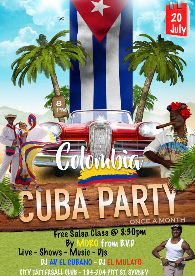 Welcome CUBA to Colombia Sat 20th July