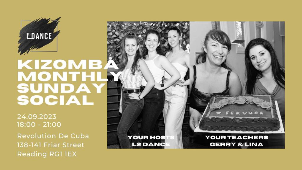 Kizomba Monthly Sunday Social - L2 Dance September