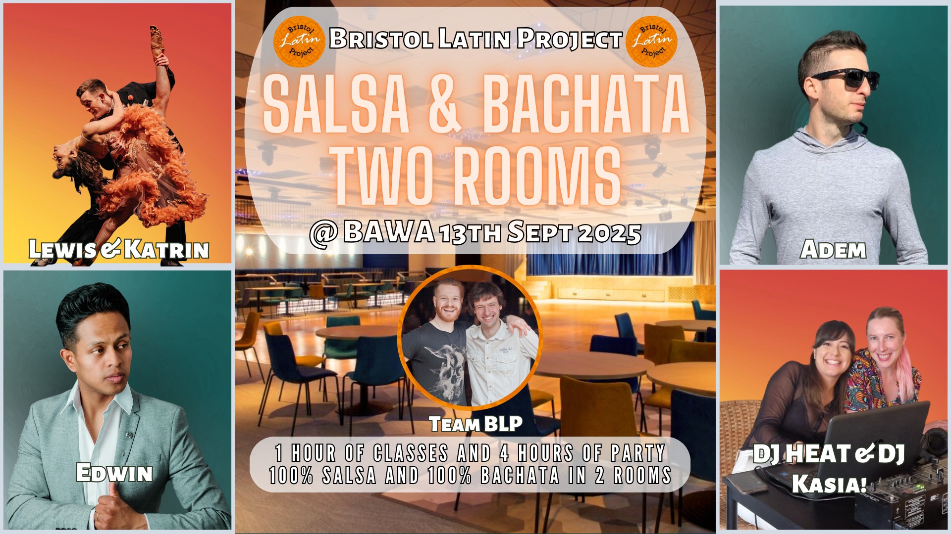 ¡Bristol Latin Project - 2 Rooms: Salsa & Bachata @ BAWA!