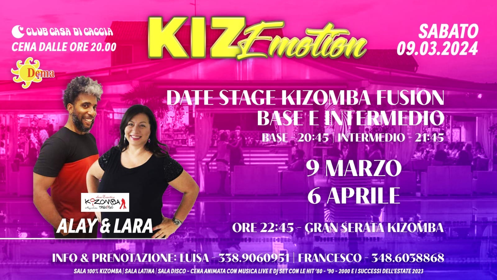 KIZOMBA ÈMOTION SABATO 9 MARZO 2024