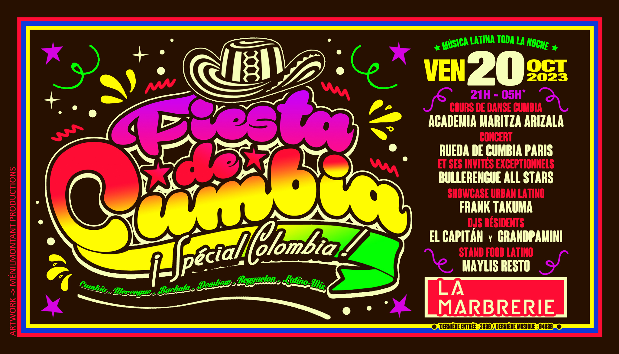 FIESTA DE CUMBIA ( Spéciale Colombia ) • La Marbrerie