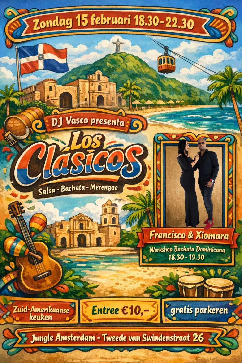 Los Clásicos - Workshop Bachata Dominicana van Francisco & Xiomara
