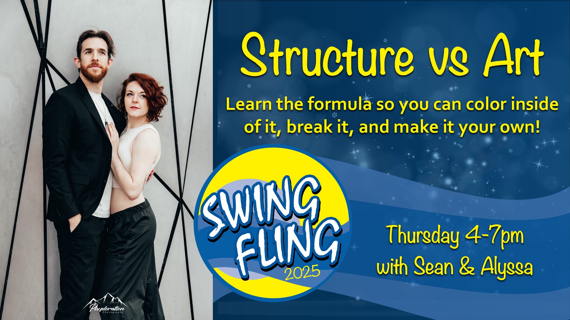 "Structure vs Art" a west coast swing intensive with Sean and Alyssa at Swing Fling 2025