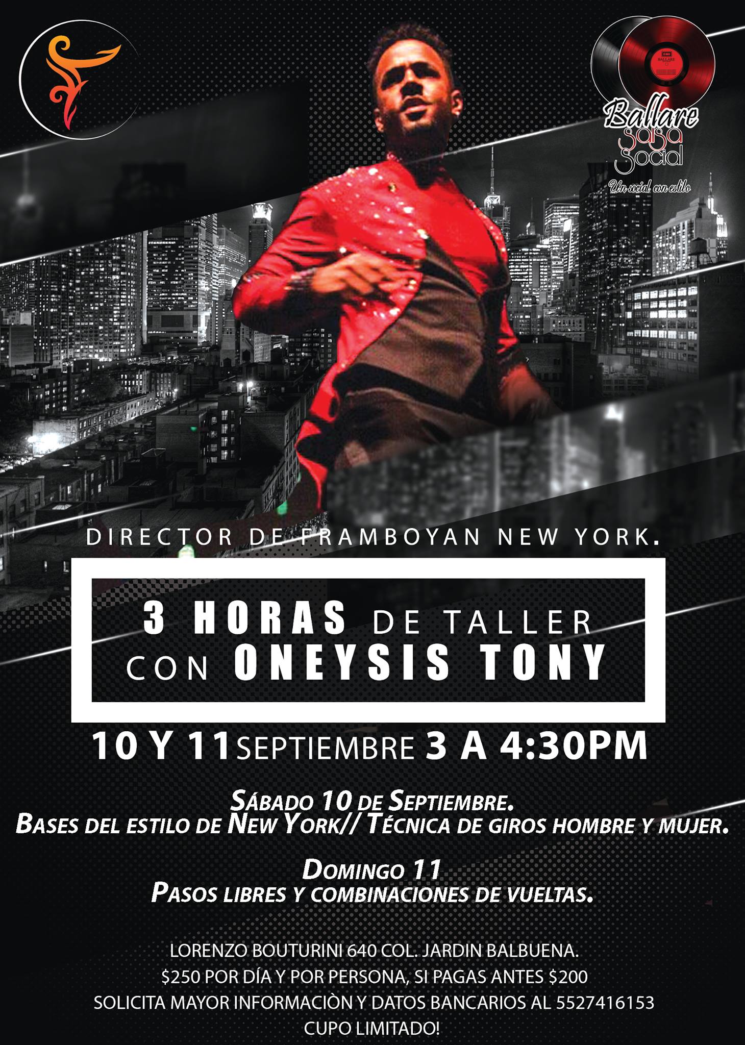 Taller Con Oneysis Tony Director de Framboyan New York