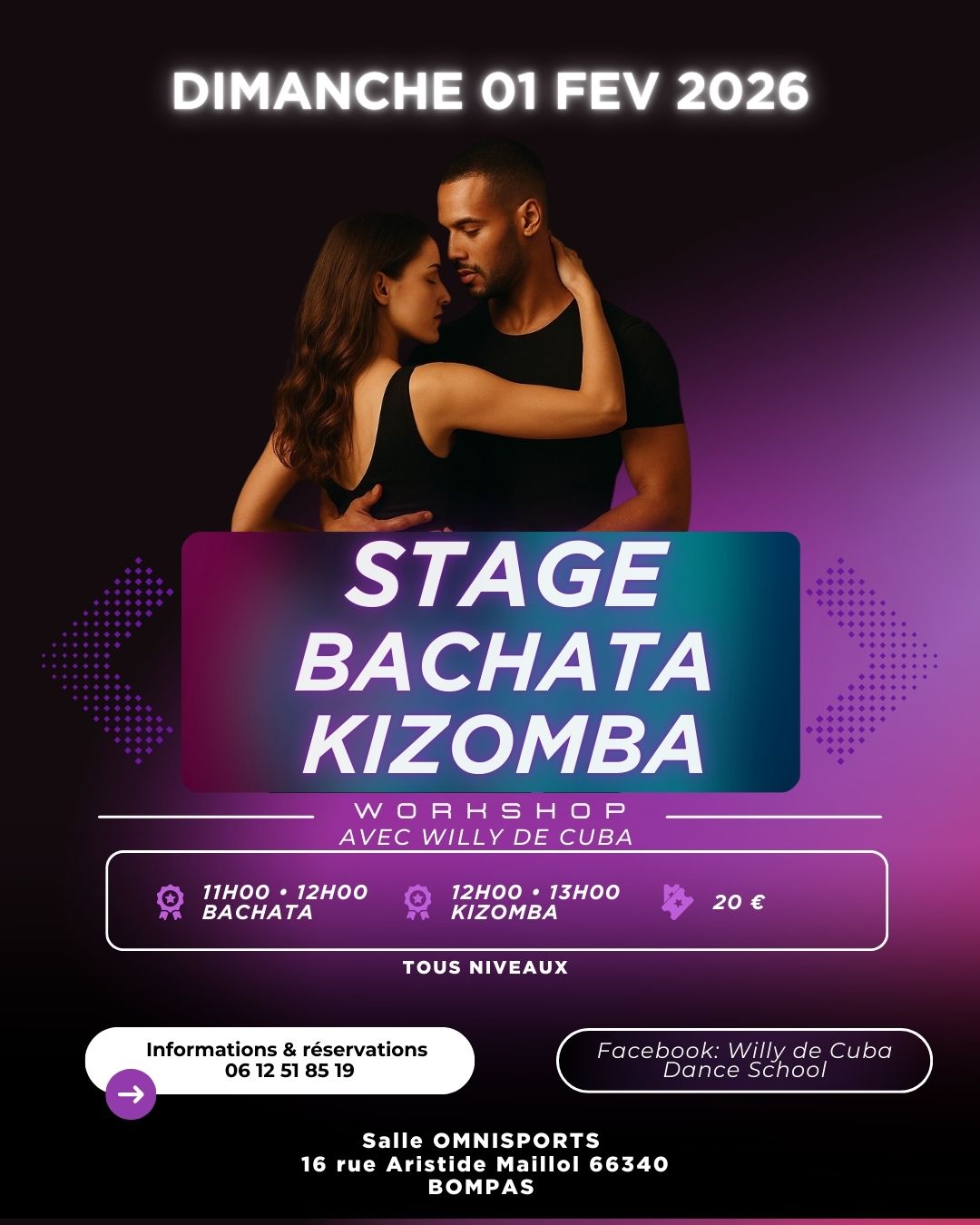 STAGE EVOLUTIF BACHATA KIZOMBA