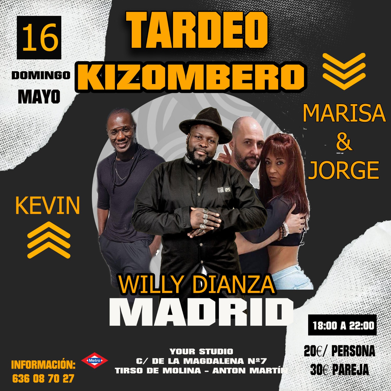 TARDEO KIZOMBERO EN MADRID
