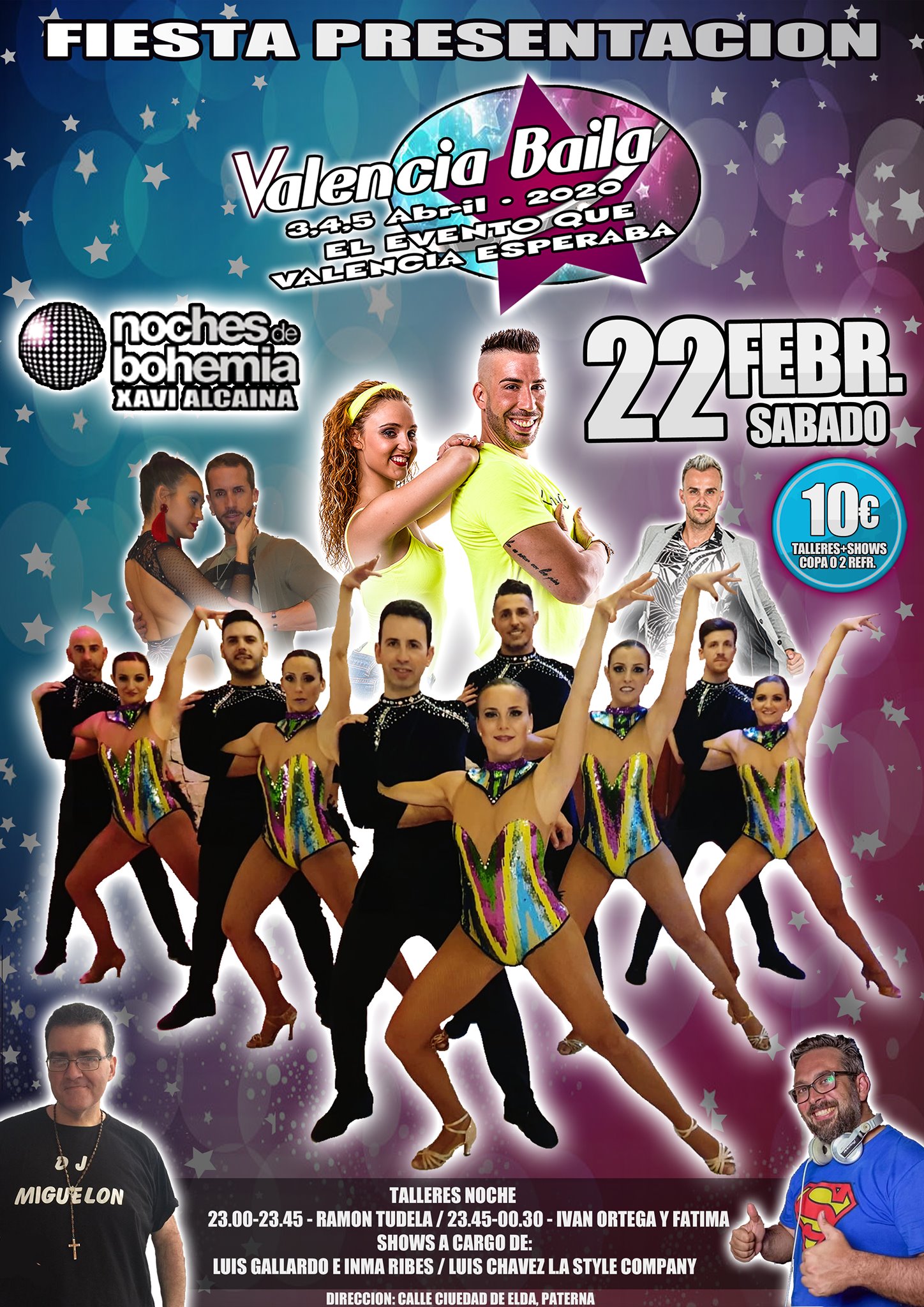 Fiesta Presentacion Valencia Baila En Noches De Bohemia 22 Febr.