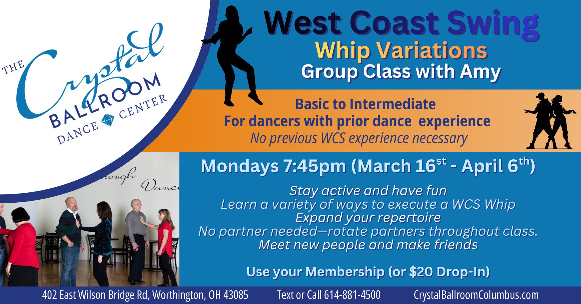 West Coast Swing Whip Variations Group Class