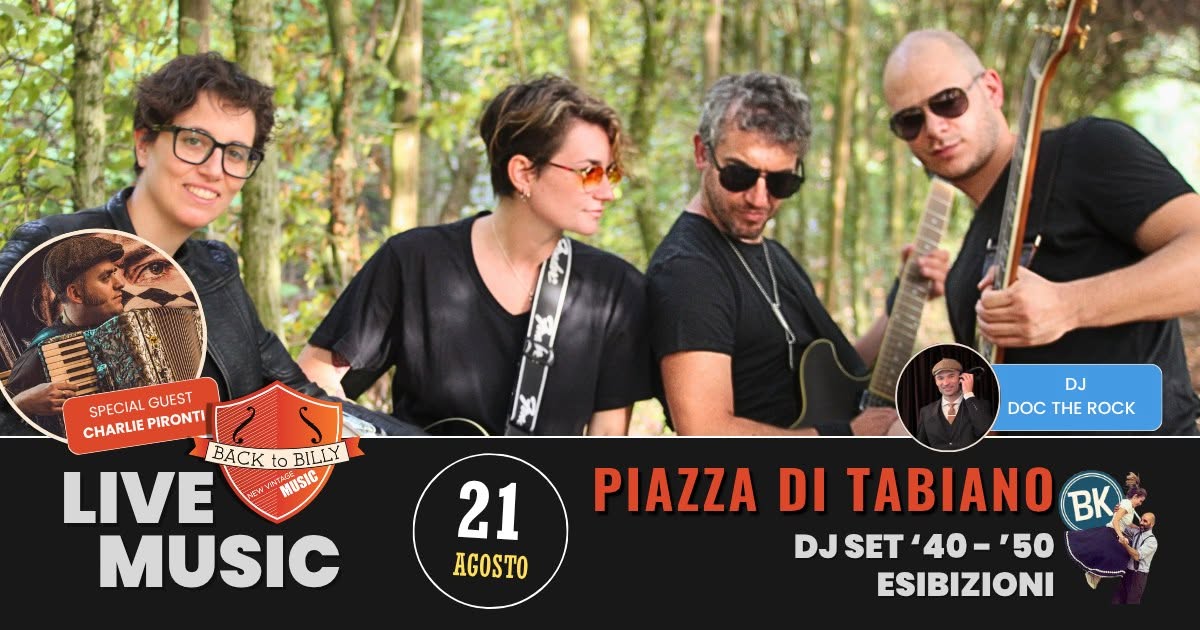 I Back to Billy 🎸 insieme alla scuola di ballo 🕺Boogie Killers in Piazza a Tabiano🔥