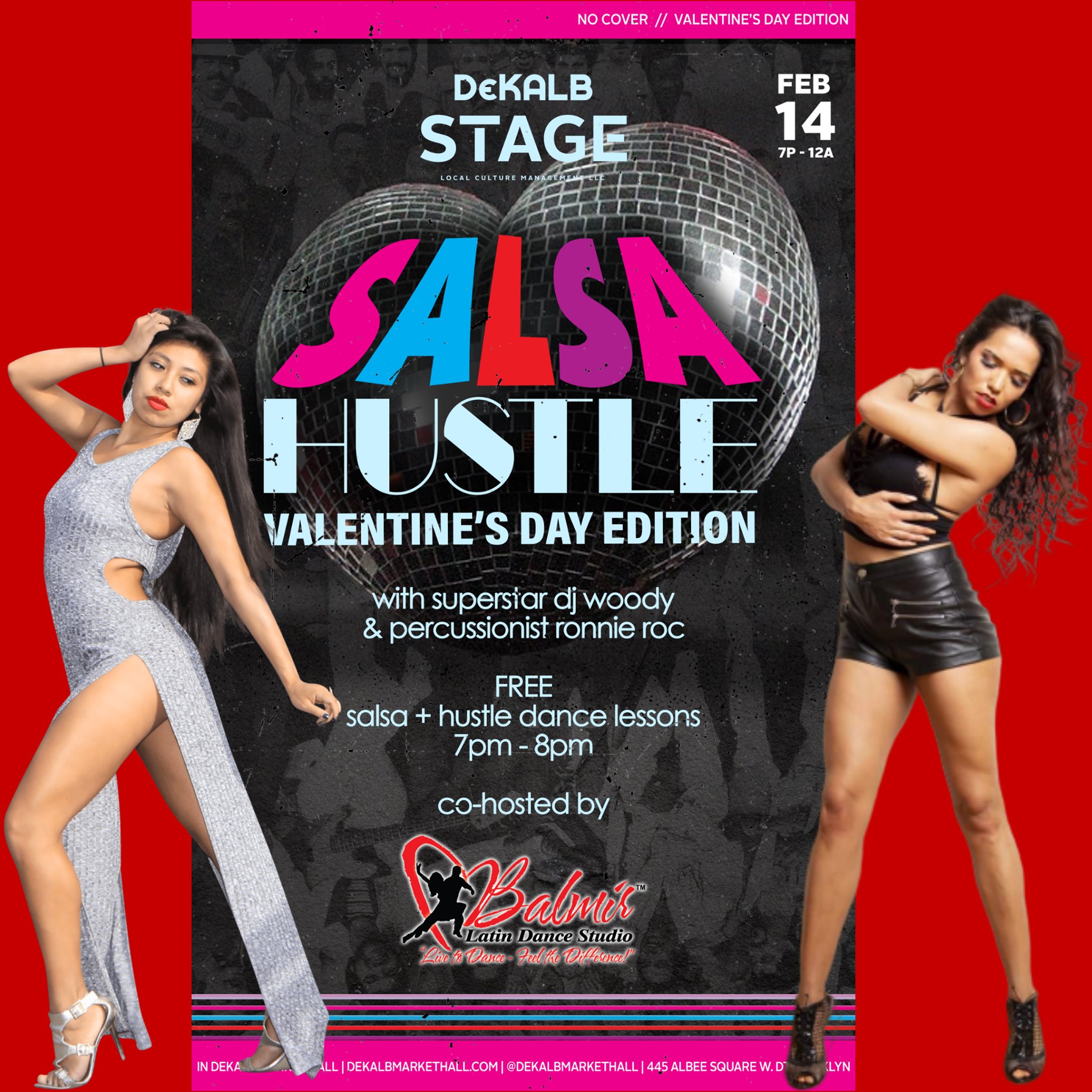 Salsa & Hustle Dance Party Valentine's Day Edition <3