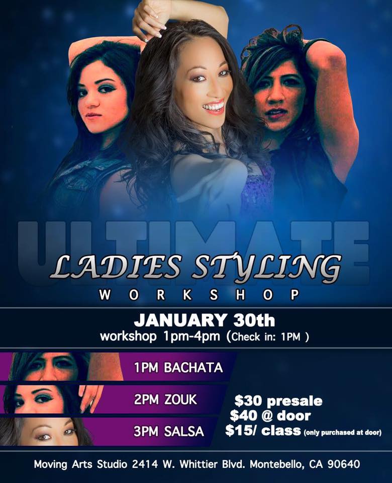 Ultimate Ladies Styling Workshop! ZOUK-BACHATA-SALSA!