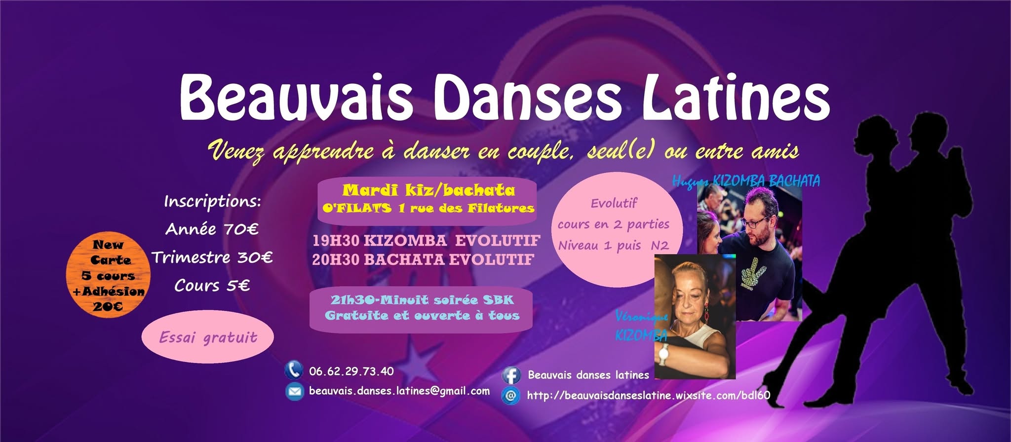 Mardi Kizomba Bachata avec BDL +soirée SBK.