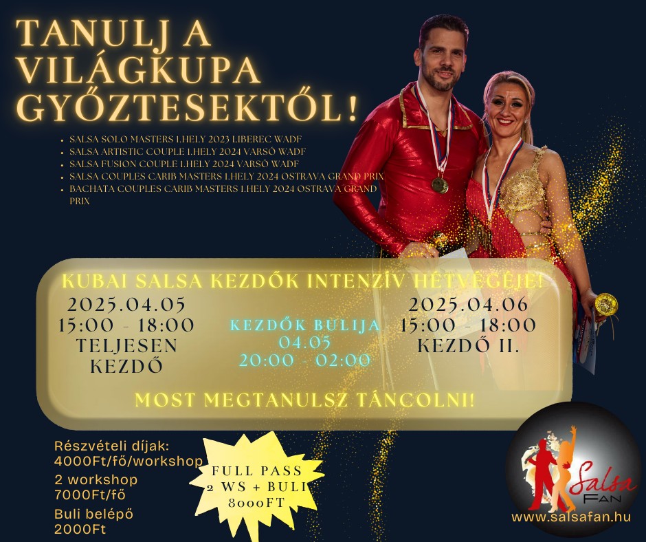 Kubai Salsa Kezdőknek Intenzív hétvége