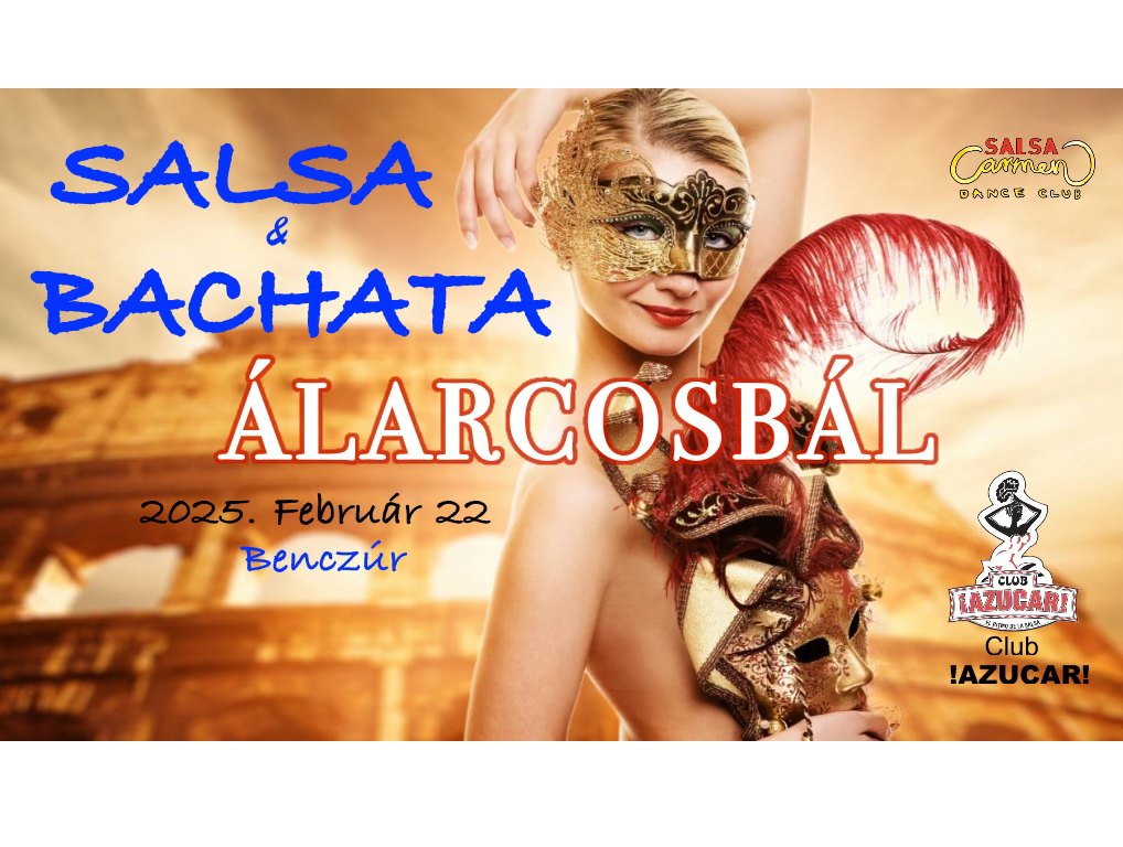 🦹♀️ ÁLARCOSBÁL 💃 SALSA & Bachata party. 🕺Cha-Cha-Cha Ws