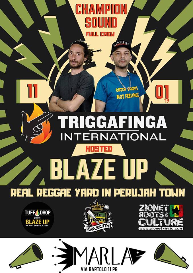 Marla: BLAZE UP dubplate edition w Triggafinga Intl