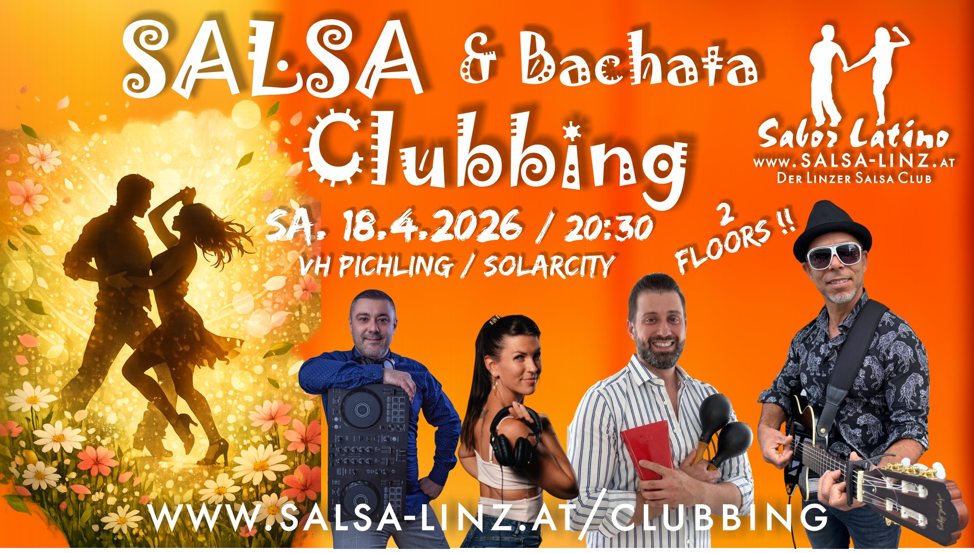 Sabor Latino - Salsa & Bachata Clubbing mit Live "El Yu" - 2 Floors!