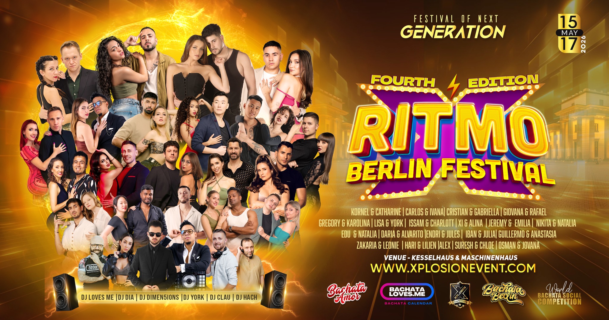 XPLOSION - RITMO BERLIN BACHATA FESTIVAL 2026 - Festival of Next Generation