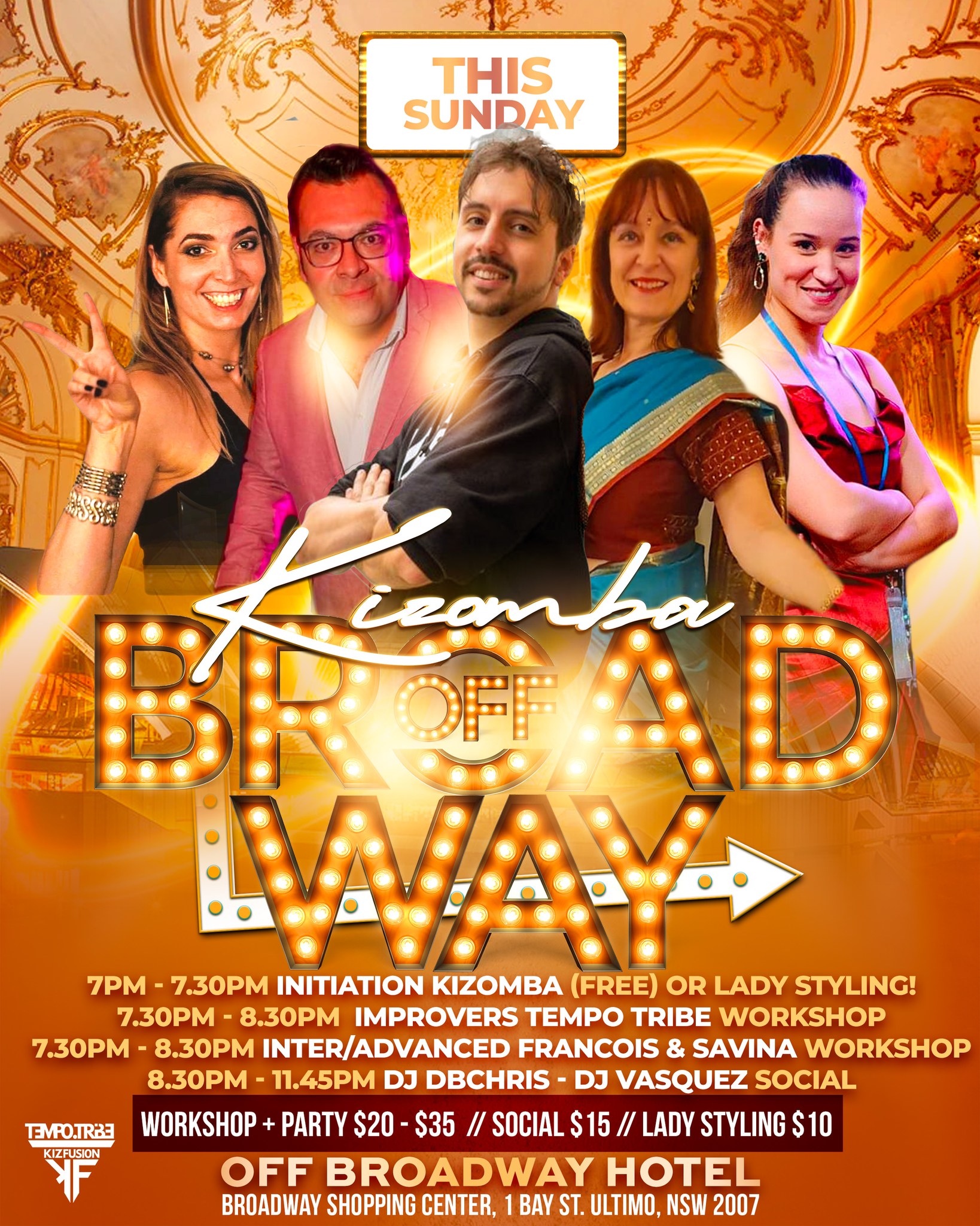 K.O.B - Kizomba Party! Francois & Savina Workshop! Tempo Tribe Workshop! Lucille Lady Styling