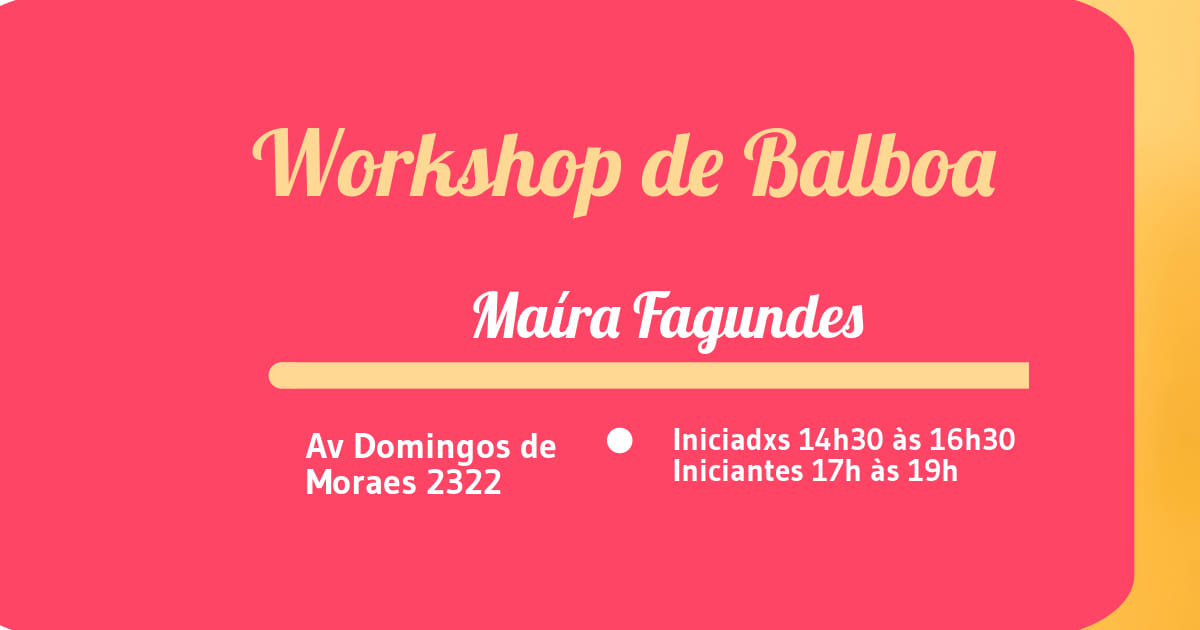 Workshop De Balboa