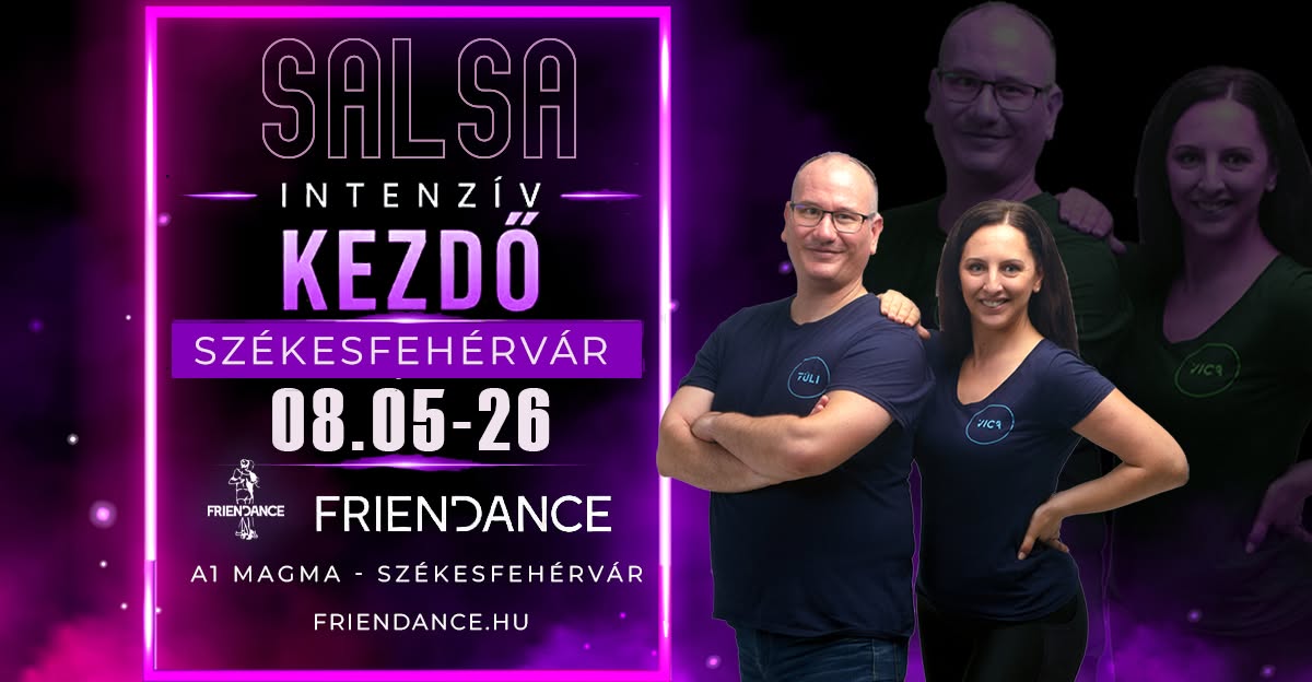 Intenzív KEZDŐ SALSA nyári tanfolyam 4 alkalom