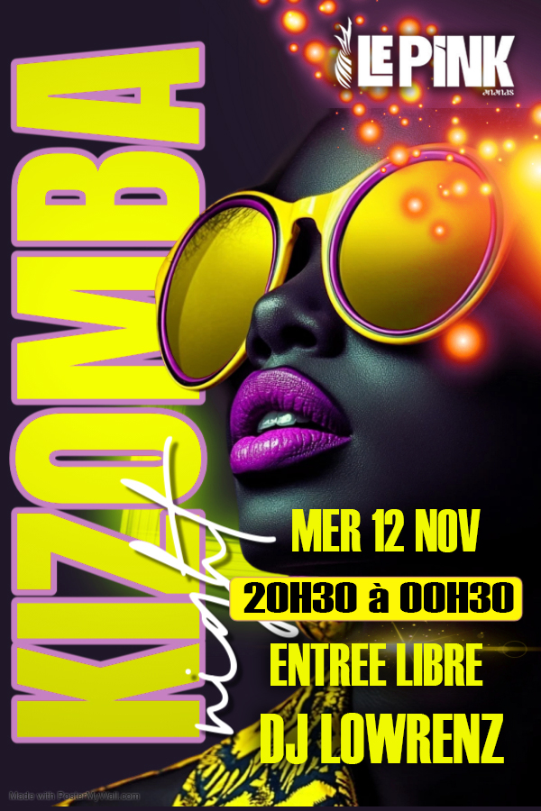 ⭐️Kizomba au Pinkananas⭐️MERCREDI 12 NOV DJ LOWRENZ DE 20H30 à 00H30