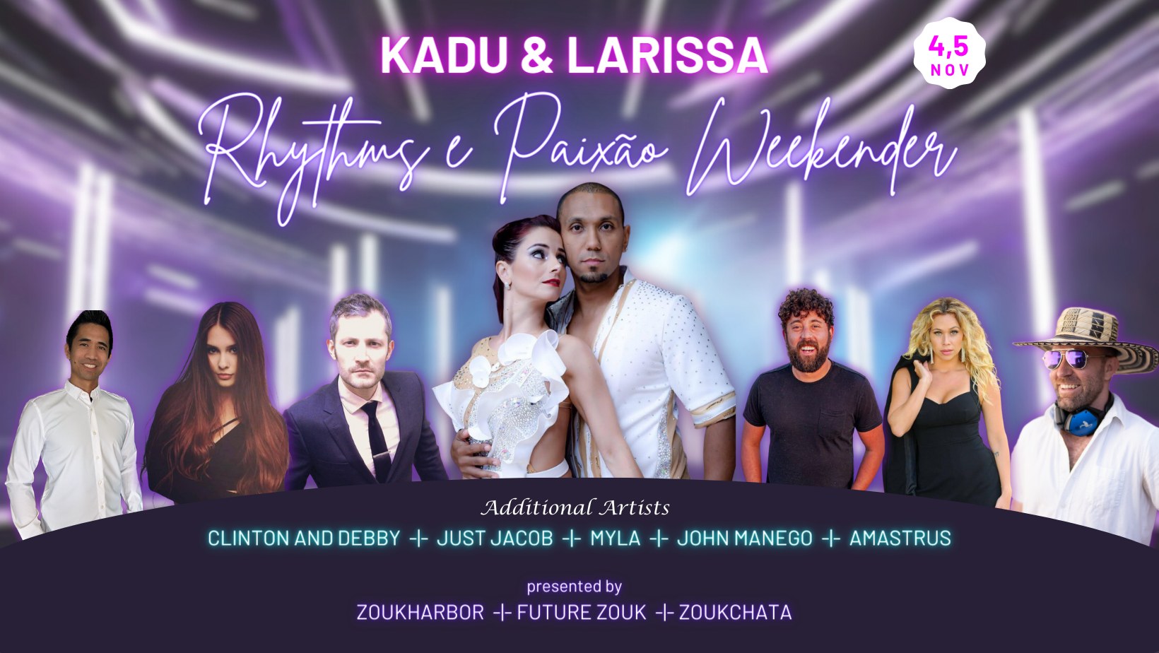 Kadu & Larissa - Rhythms e Paixão Zouk Weekender