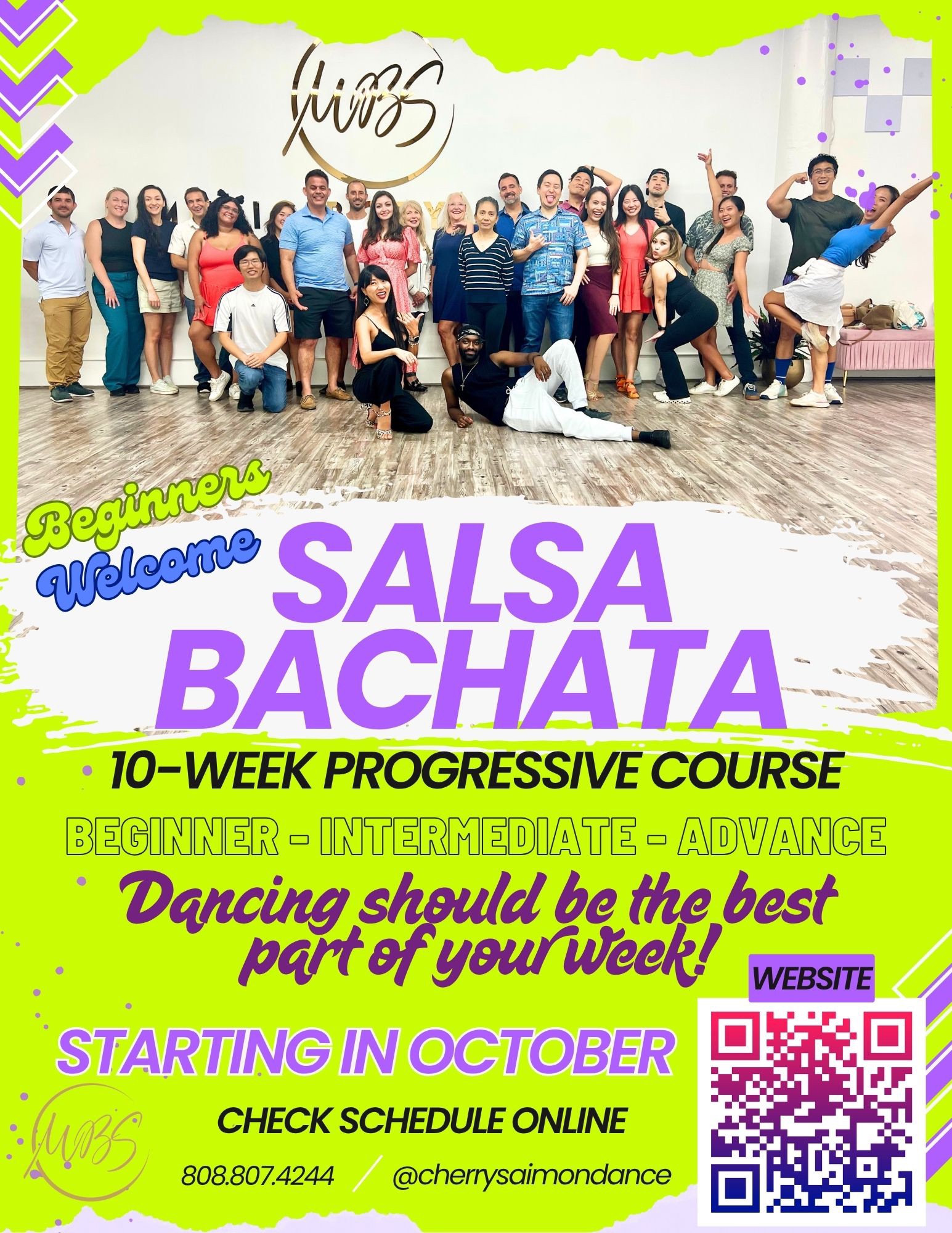 Salsa Bachata 10-week Progressive Course