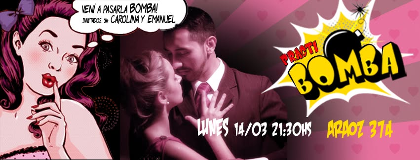 HOY A LA PRACTI-BOMBA! Bailan Carolina Couto y Emanuel Ledesma. Dress Code PINK!
