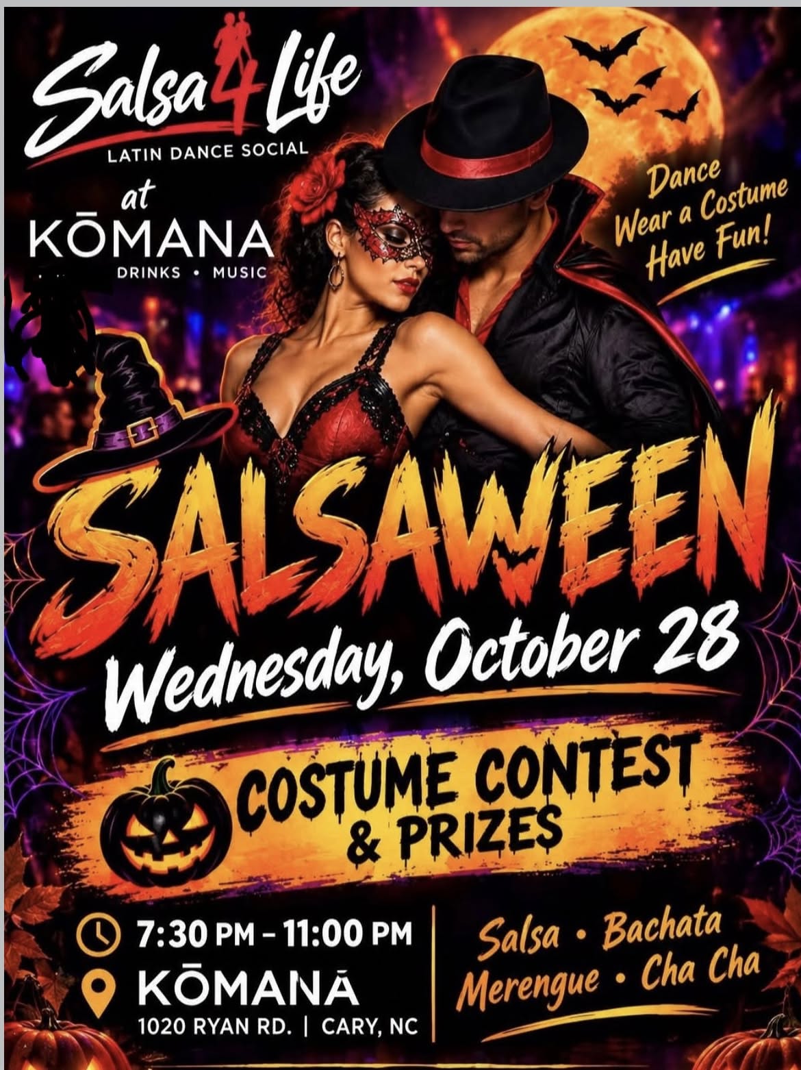 🔥 SALSAWEEN: Latin Dance Party Costume Contest + Prizes