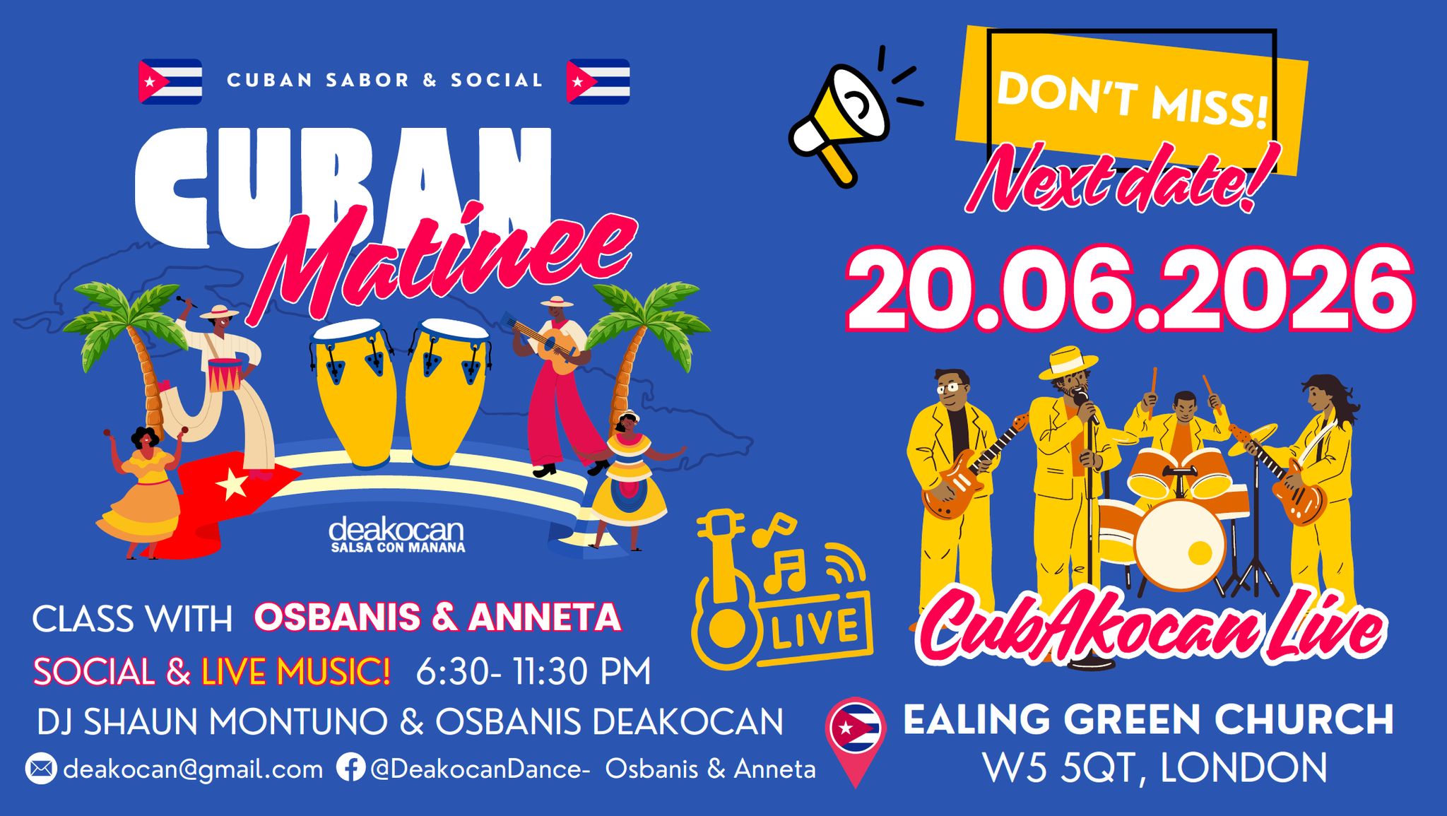 π¨πΊ DEAKOCAN CUBAN MATINEE & Cubakocan Live Concert π¨πΊπ΄