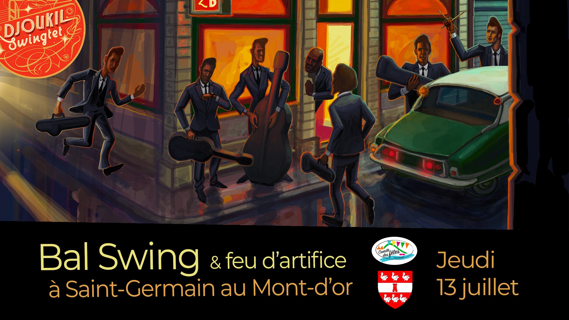 Bal Swing & feu d'artifice à Saint Germain au Mont-d'or