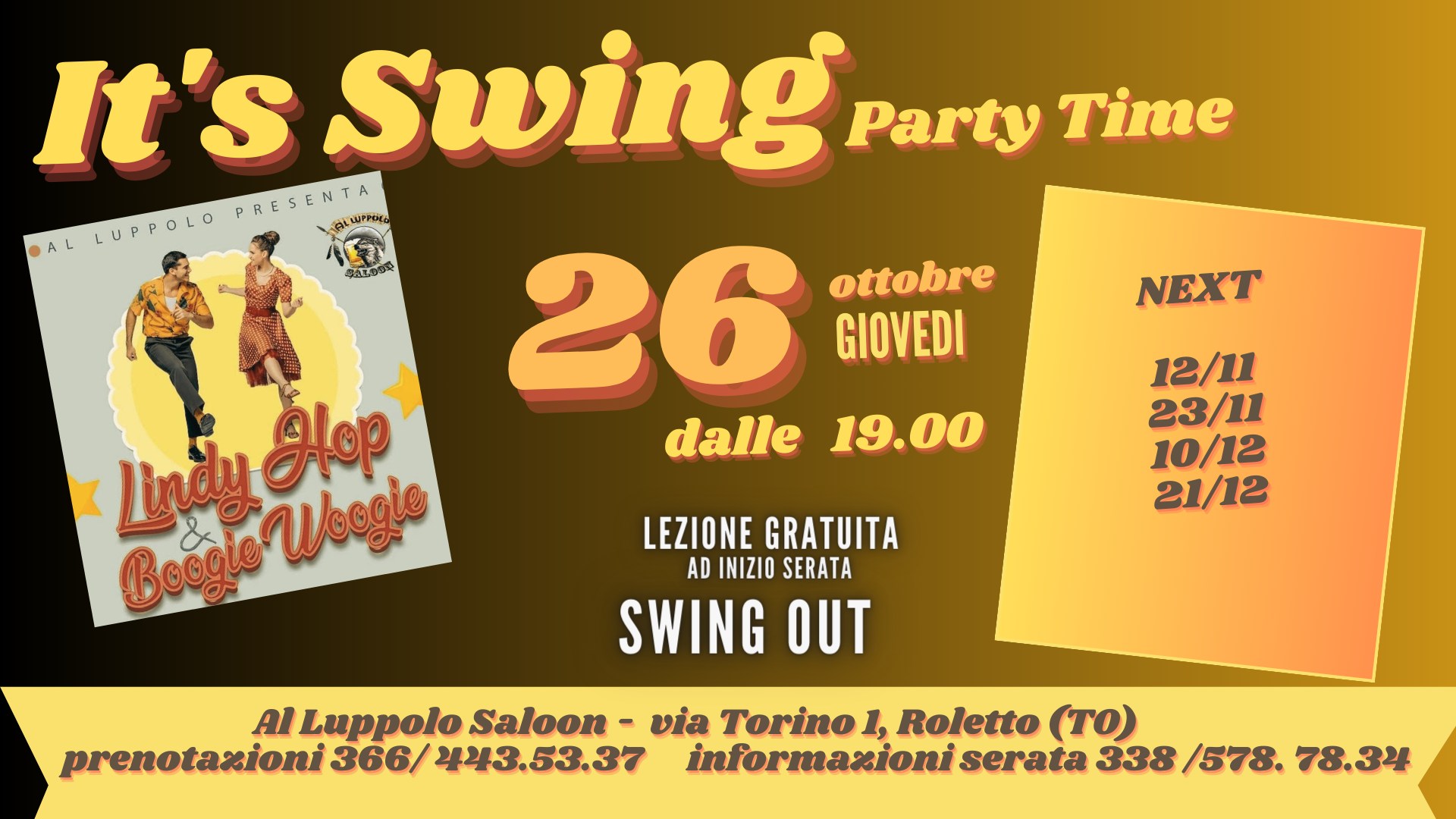 It's Swing Party Time - Lindy Hop & Boogie Boogie