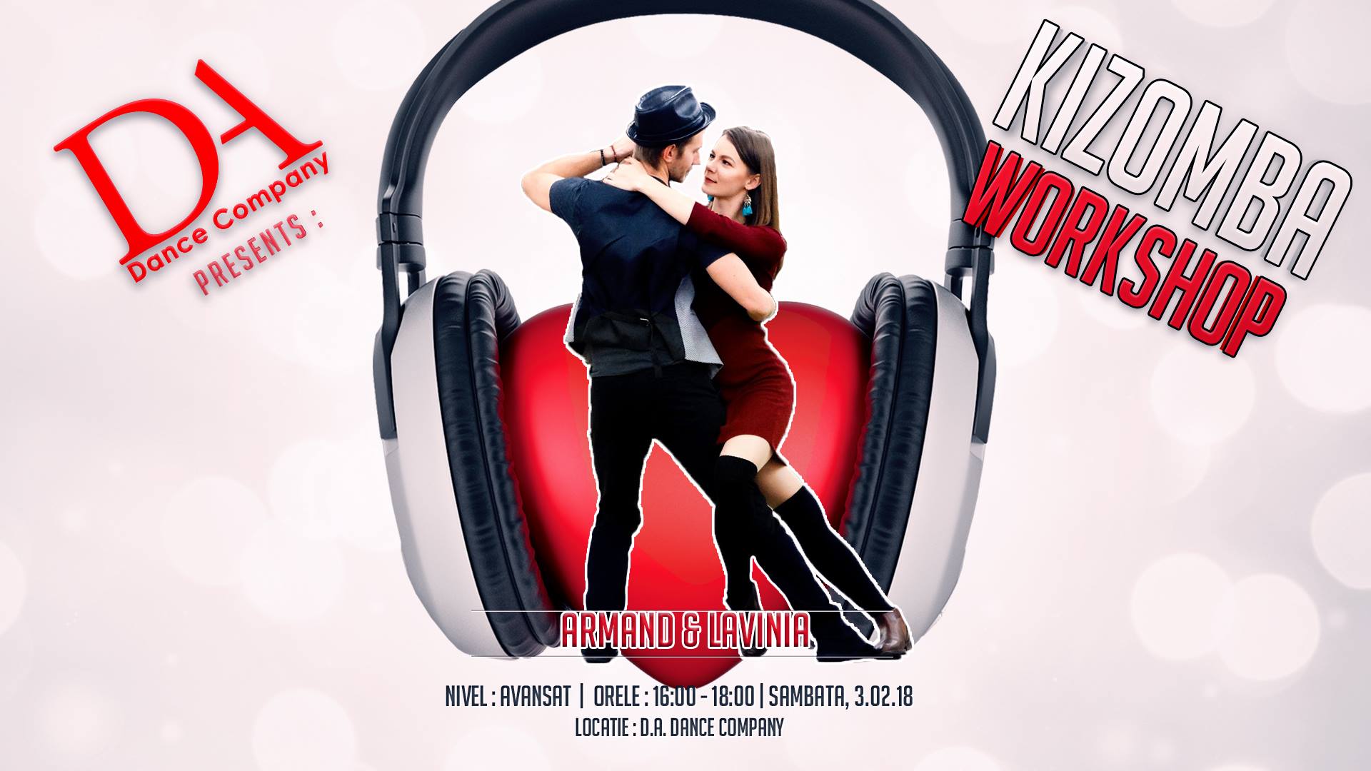 D.A. Kizomba Workshop cu Armand & Lavinia