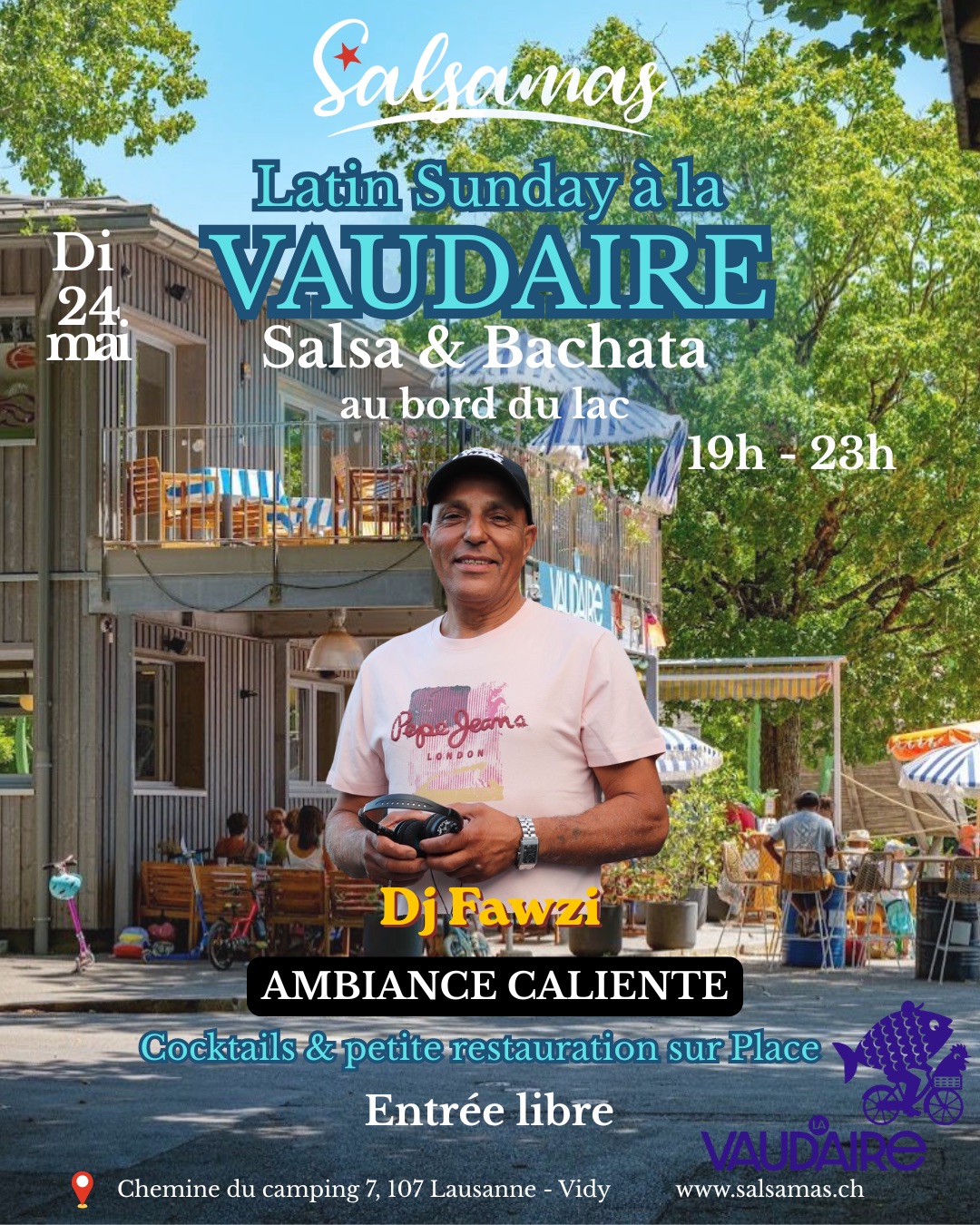 Soirée Salsa & Bachata à la Vaudaire à Vidy