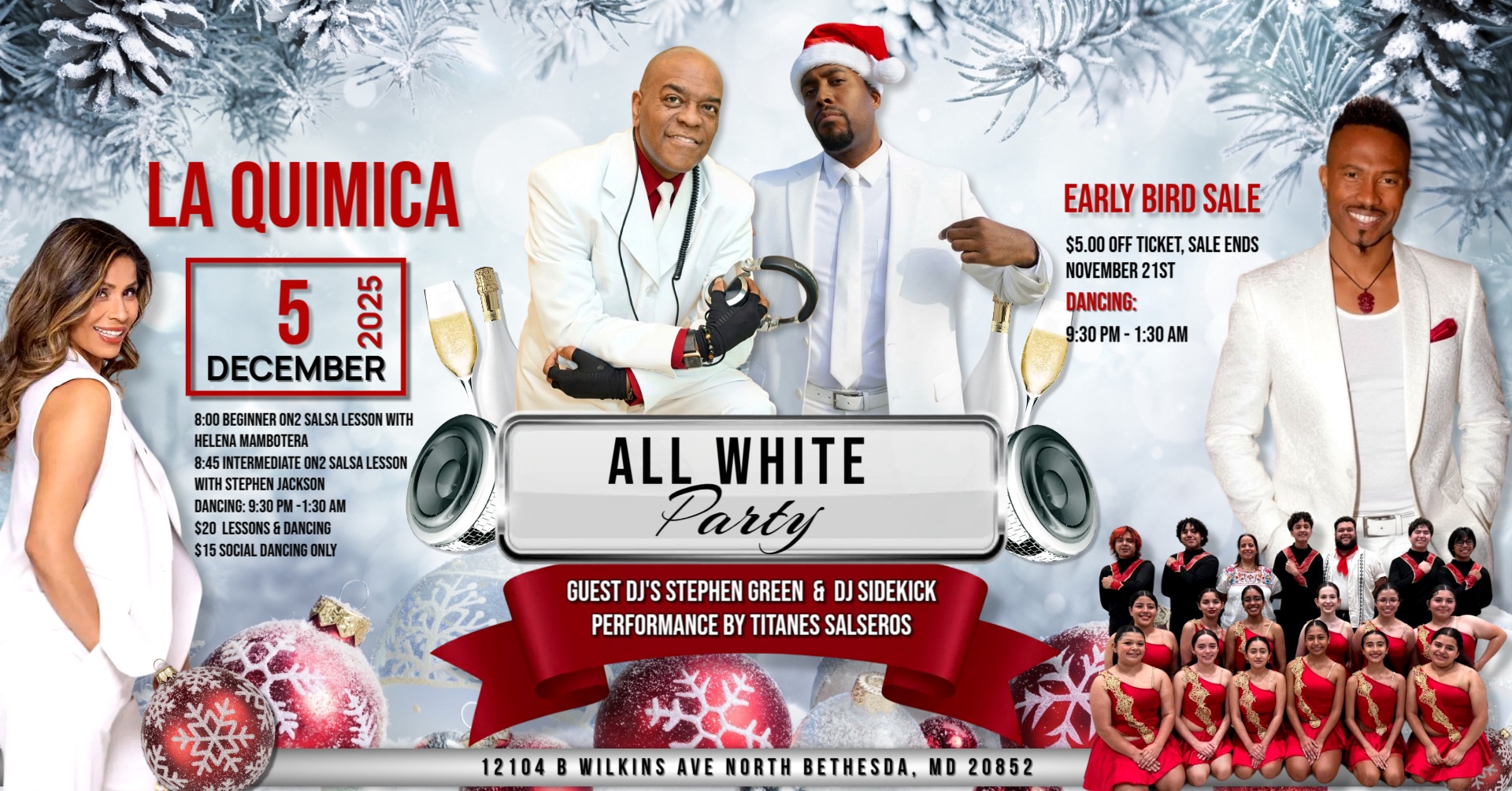 La Quimica "ALL WHITE " Holiday Party