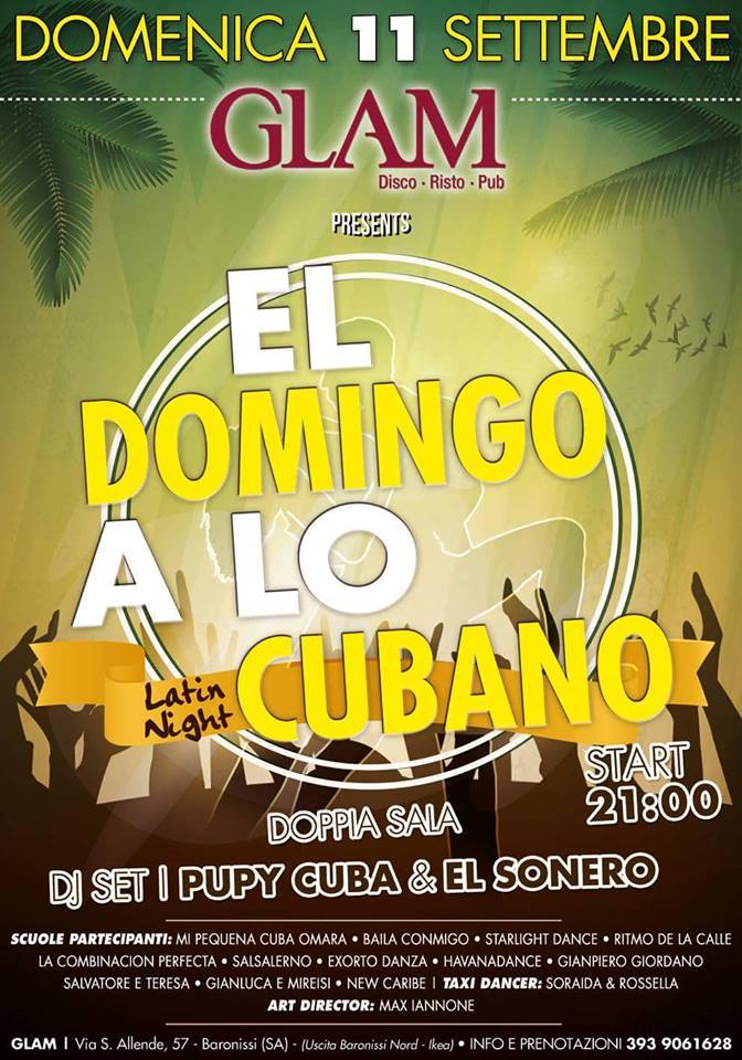 El Domingo a lo Cubano Glam Latin Night