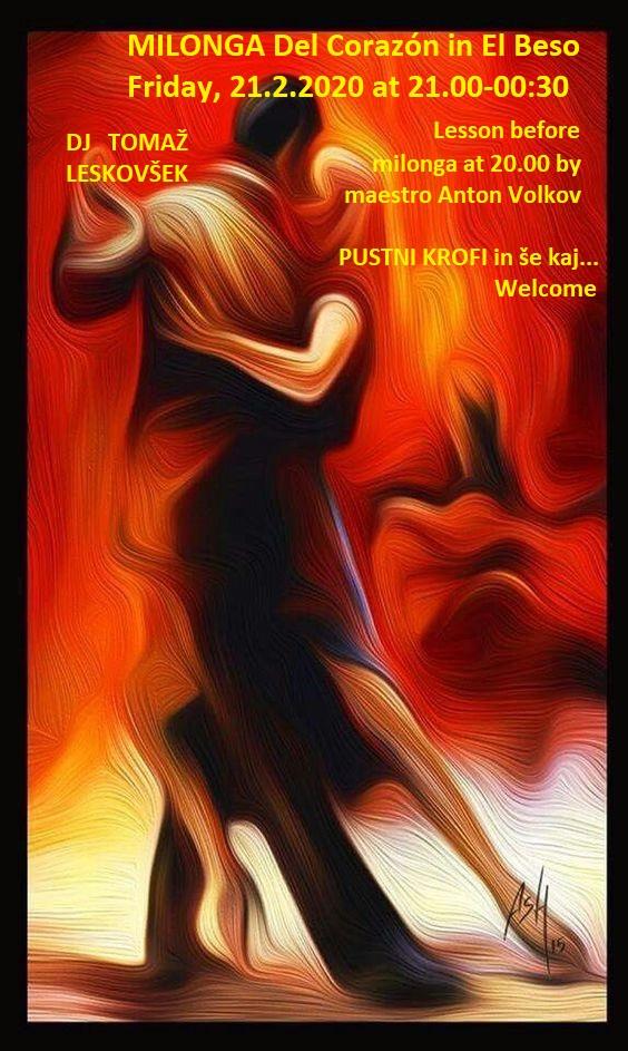 Milonga del Corazón - pustno obarvana