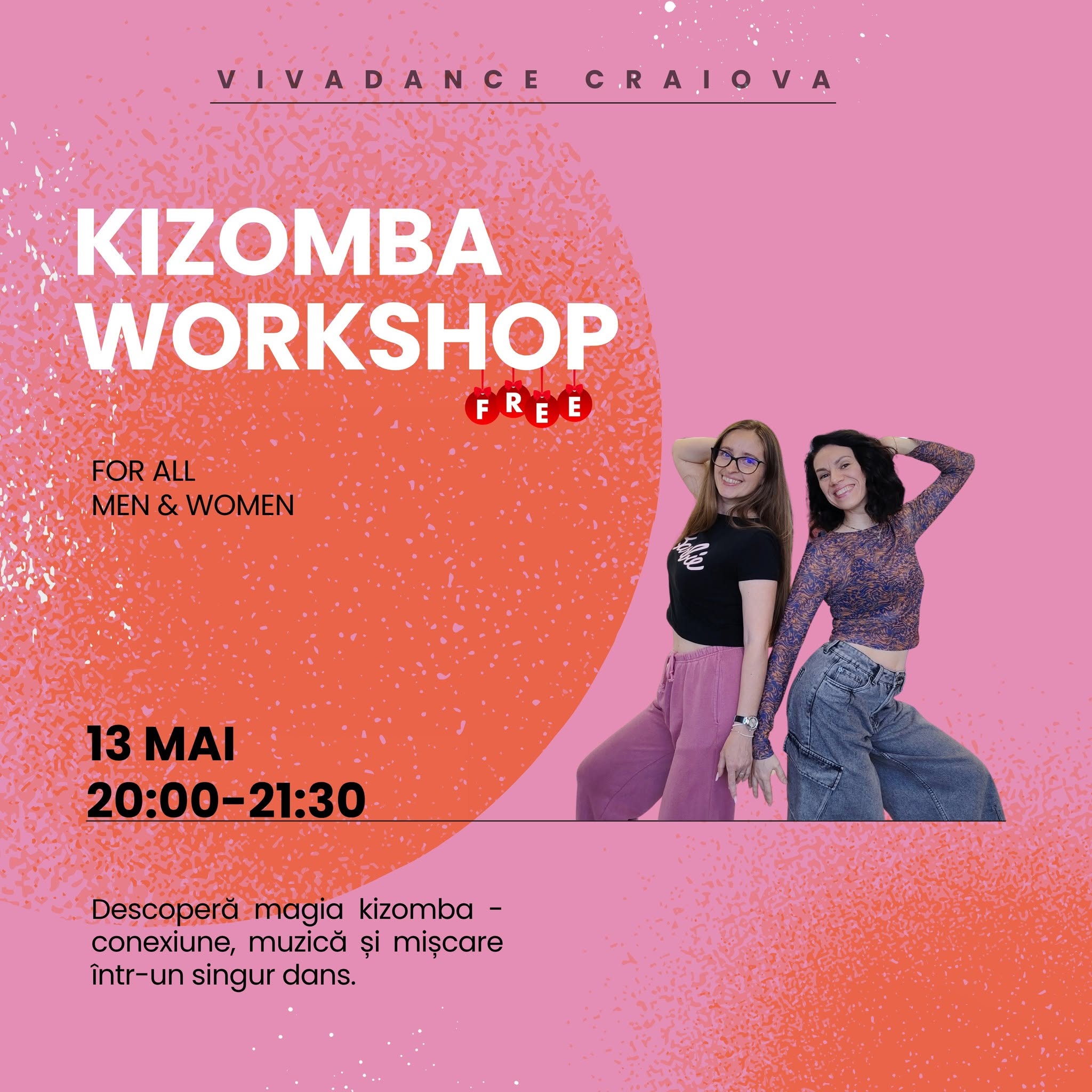 Kizomba Workshop - FREE Miercuri 13 Mai, 20:00-21:30