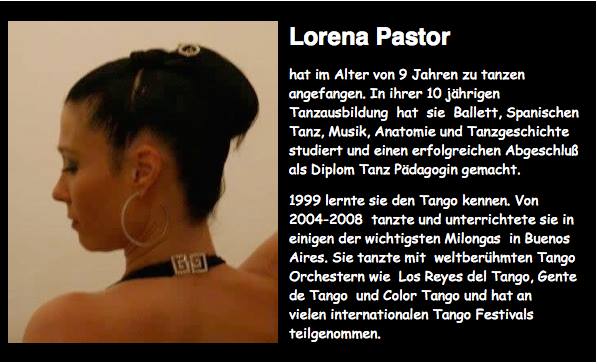 LORENA PASTOR - LETZTE TAG, Herbst Trimester 2015 - FABRICA TANGUERA