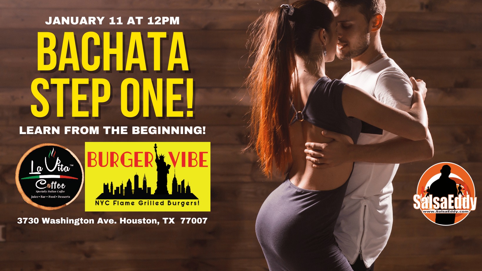 January 11: Bachata Group Class For Beginners!