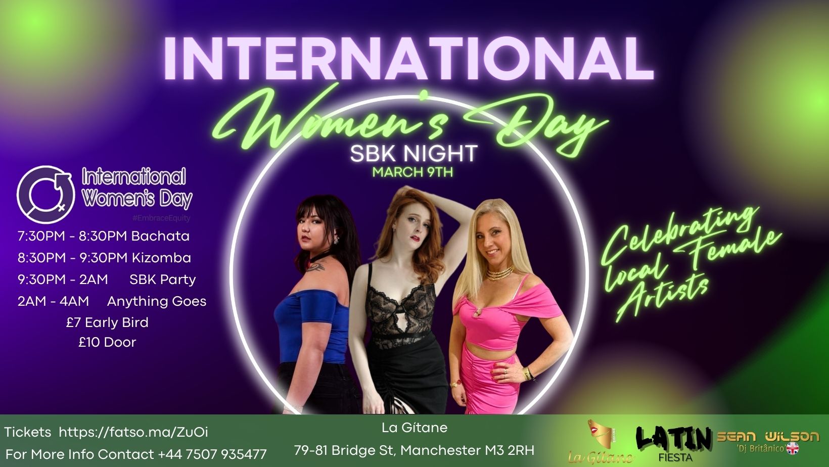 SBK Night Celebrating International Women's Day at La GΓtane Manchester