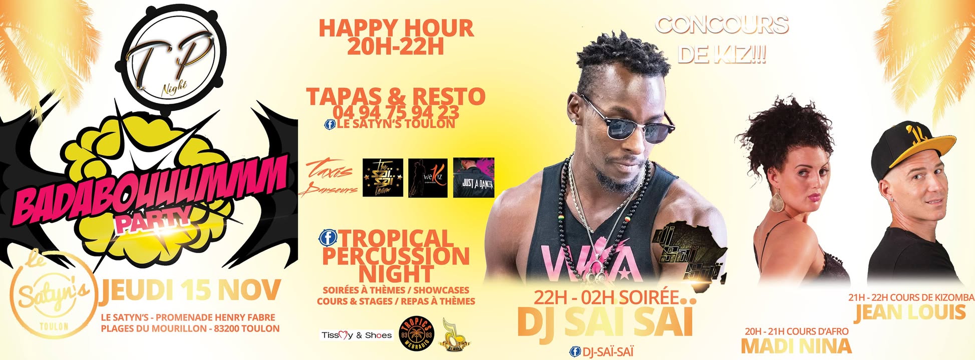TP Badabouuummm Party Dj Saï Saï, Madi Nina, Jean Louis Dance