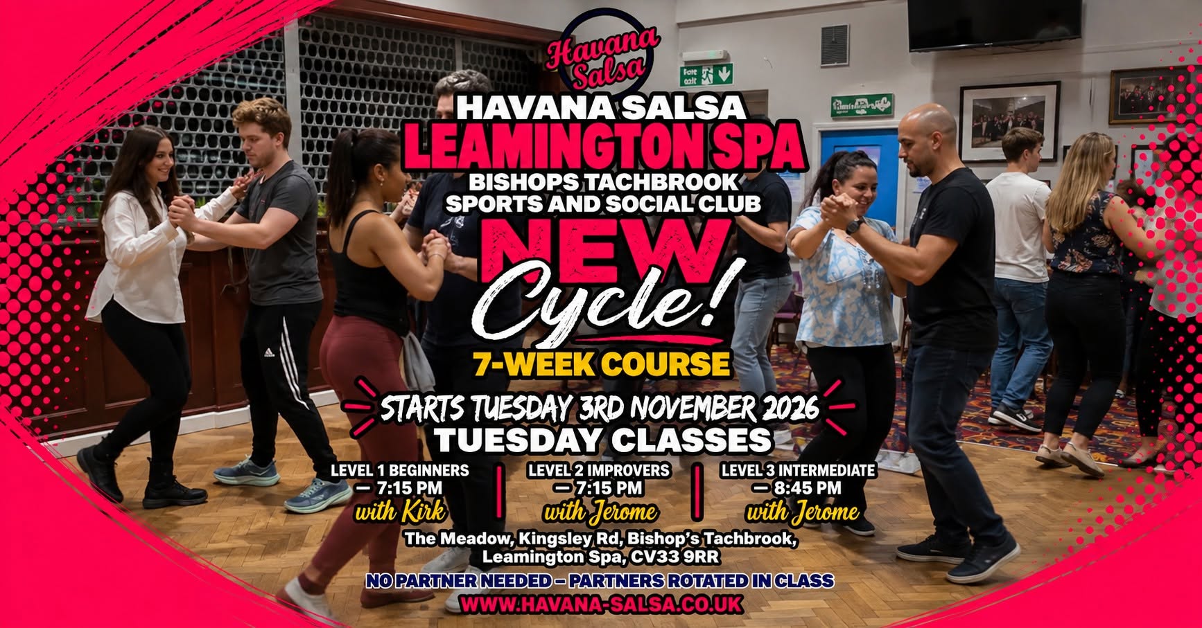 NEW 7-WEEK CUBAN SALSA COURSE BISHOP'S TACHBROOK, LEAMINGTON SPA Beginners Welcome! 💃🕺