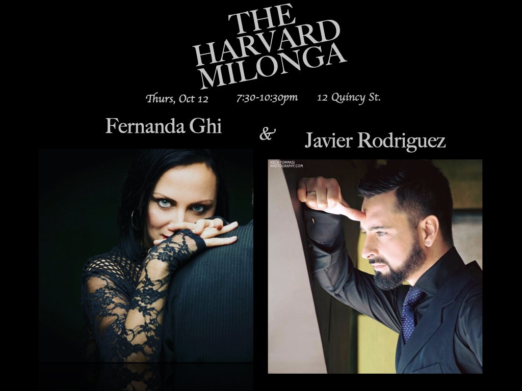 Javier Rodriguez & Fernanda Ghi: Live Performance @ The Harvard Milonga & Musicality Workshops!