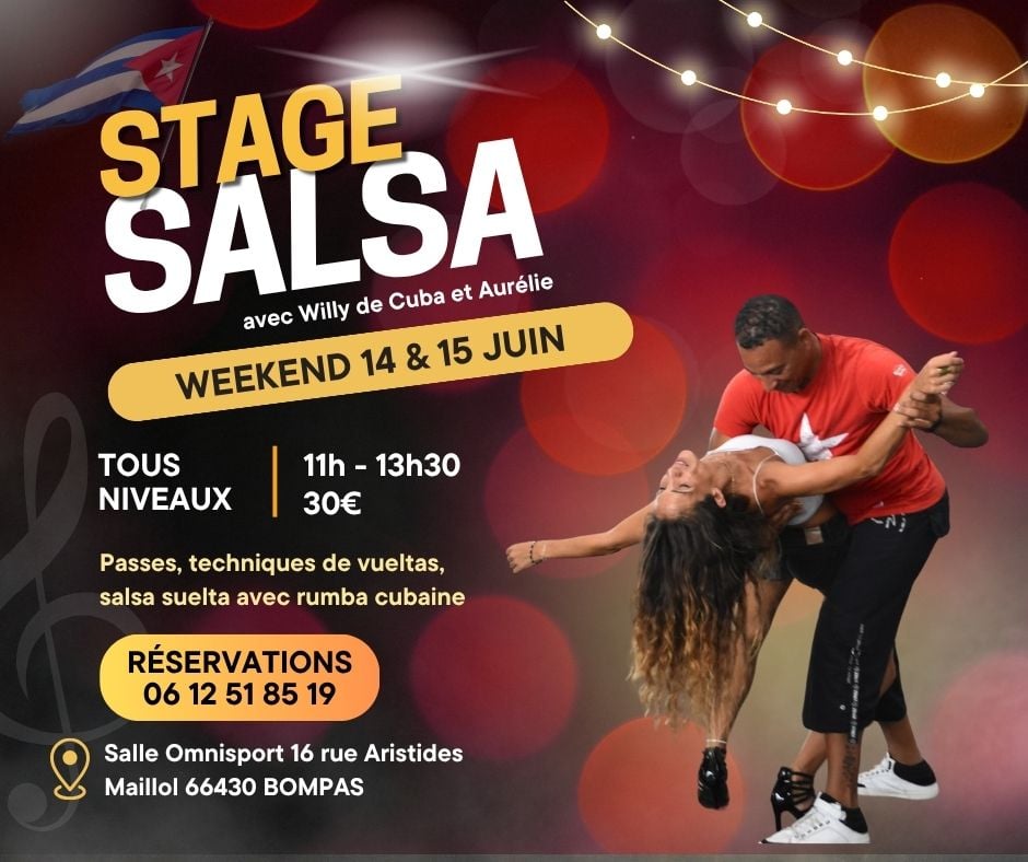 STAGE EVOLUTIF SALSA avec PROF CONFIRMES