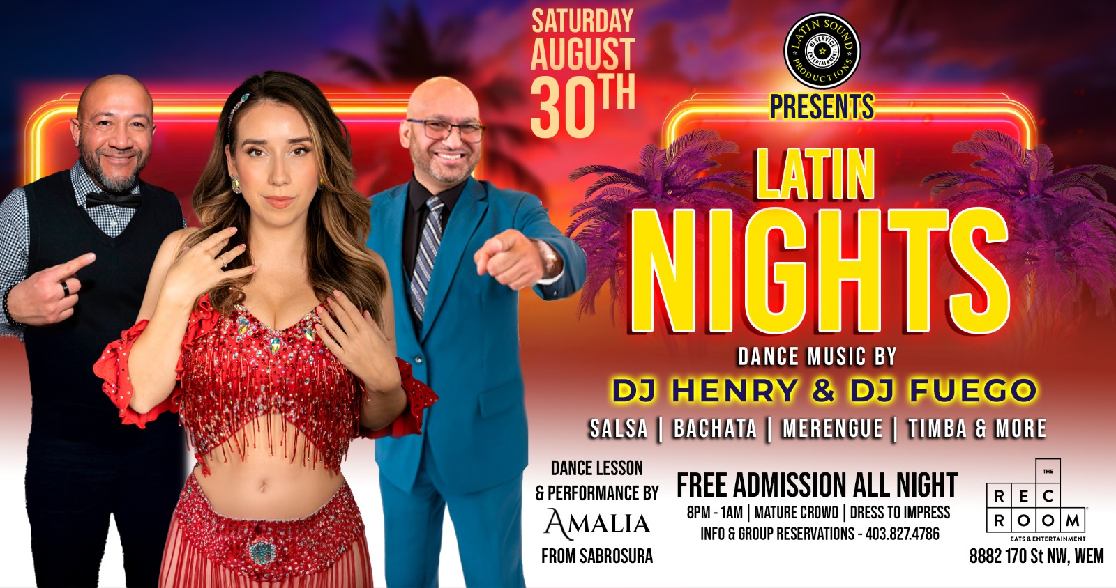LATIN NIGHTS @ THE REC ROOM WEM