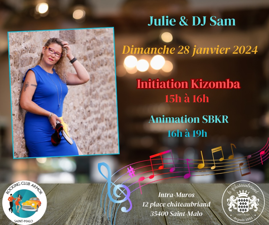 Rocking Club Armor : Initiation KIZOMBA et Animation SBKR avec Julie