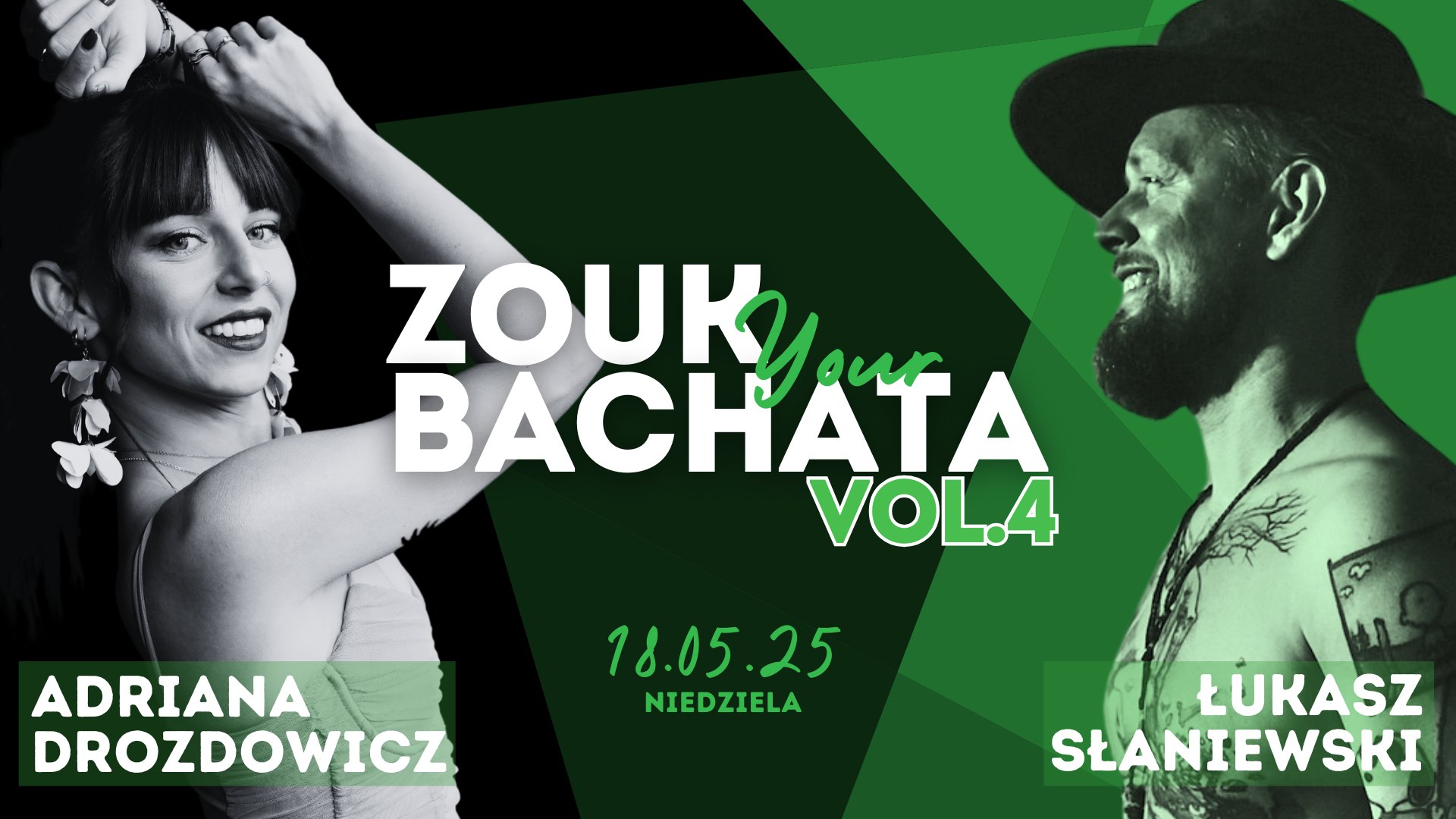 ZOUK your BACHATA vol.4 workshop Warsaw Luke "Słoń" & Adriana